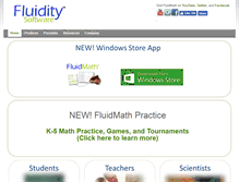 Tablet Screenshot of fluiditysoftware.com